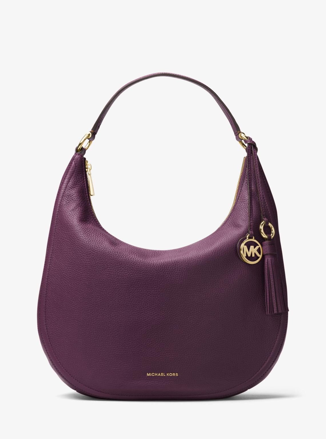 Michael Kors Lavender Leather 2024 & Chain Hobo Bag