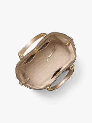 Brooklyn large leather satchel 2025 michael kors