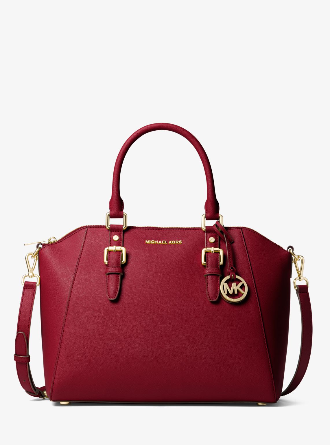 Ciara large leather discount satchel