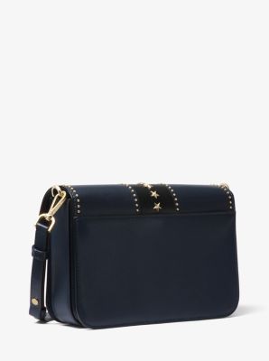 Sloan Editor Studded Leather Shoulder Bag