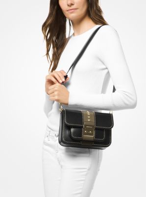 Sloan Editor Studded Leather Shoulder Bag