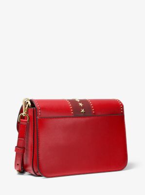 Sloan Editor Studded Leather Shoulder Bag