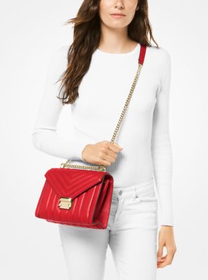 Michael kors whitney small store quilted leather convertible shoulder bag