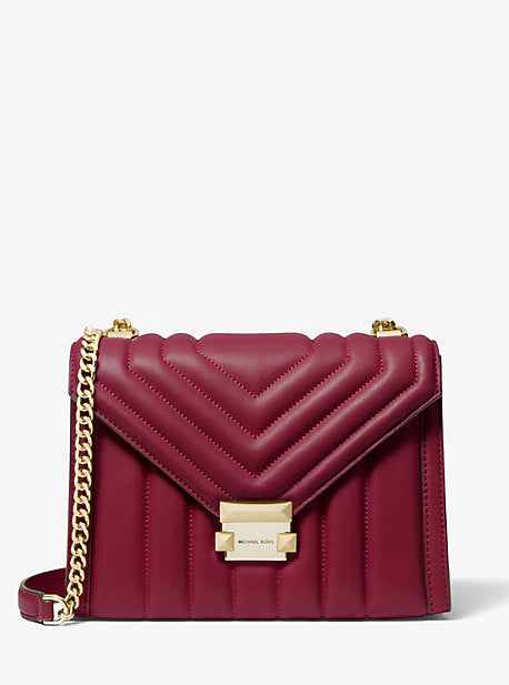 Michael kors whitney tricolor hot sale quilted leather shoulder bag