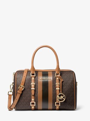 Bedford Travel Medium Logo Stripe Satchel