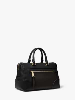 Maya Small Pebbled Leather Satchel