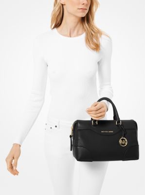 Maya Small Pebbled Leather Satchel