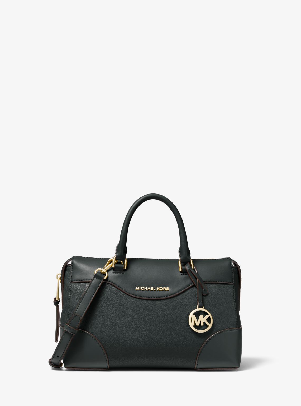 Maya Small Pebbled Leather Satchel