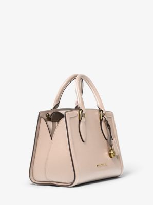 Zoe Medium Pebbled Leather Satchel