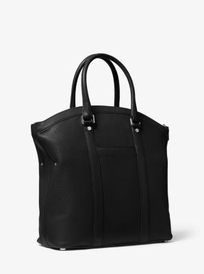 Bedford Legacy Large Pebbled Leather Dome Tote Bag