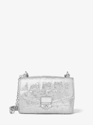 SoHo Small Metallic Sequined Quilted Shoulder Bag