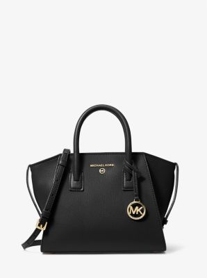 Avril Small Leather Top-Zip Satchel