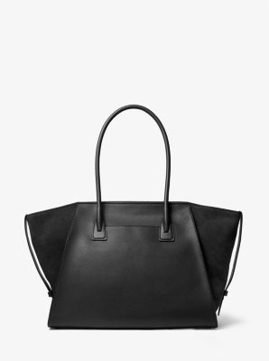 Avril Extra-Large Leather Top-Zip Tote Bag