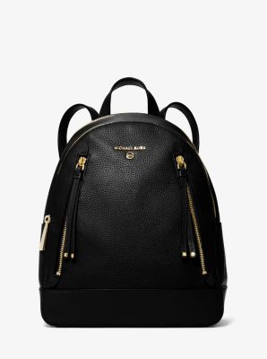 Michael Kors Medium Abbey Pebbled Leather shops Studded Backpack Bag