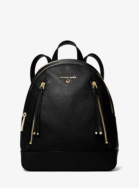 Brooklyn Medium Pebbled Leather Backpack – Michael Kors Pre-Loved