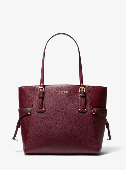 Voyager Small Pebbled Leather Tote Bag