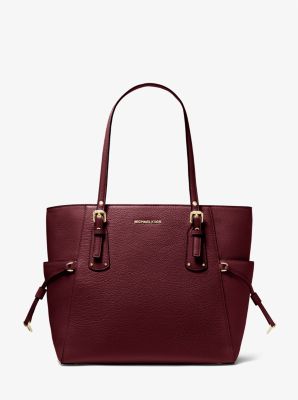 Voyager Small Pebbled Leather Tote Bag