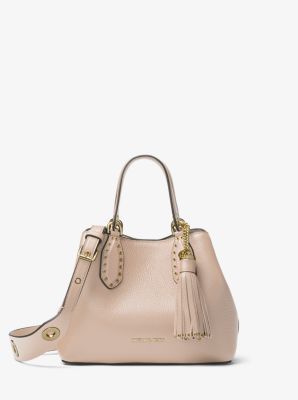 Michael kors brooklyn store small leather satchel