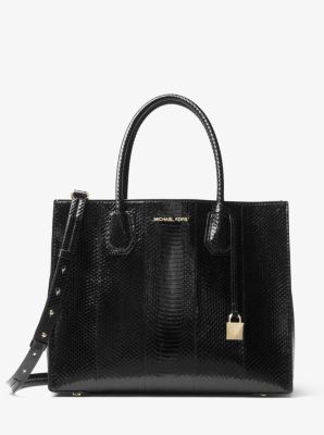 Mercer Large Snakeskin Tote Bag