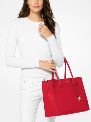Mercer Extra-Large Pebbled Leather Tote Bag