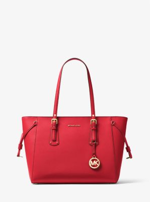 Michael kors voyager crossgrain leather tote best sale