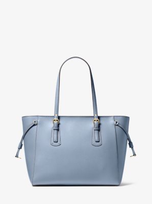 Voyager Medium Crossgrain Leather Tote Bag