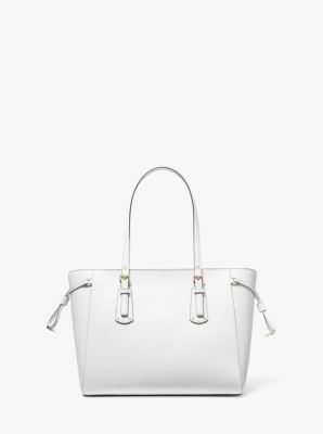 Voyager Medium Crossgrain Leather Tote Bag