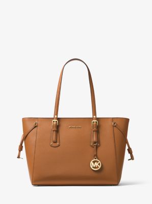 Voyager Medium Crossgrain Leather Tote Bag