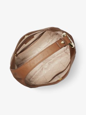 Fulton Large Pebbled Leather Shoulder Bag