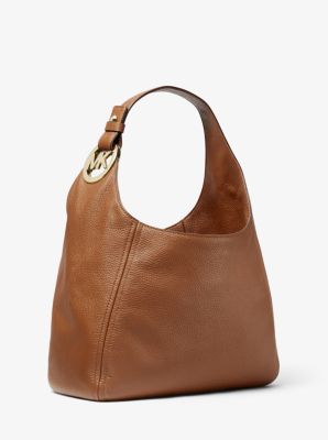 Fulton Large Pebbled Leather Shoulder Bag