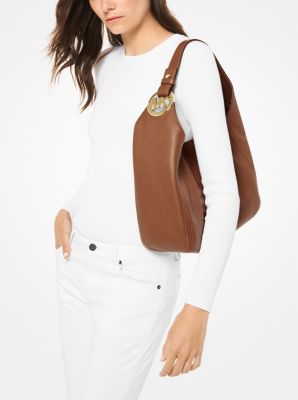 Fulton Large Pebbled Leather Shoulder Bag