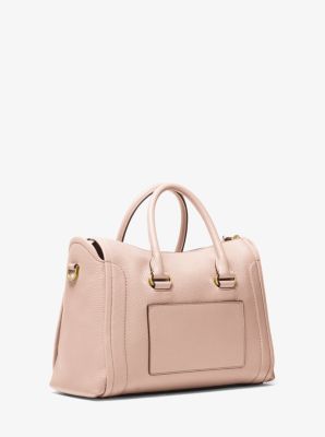 Carine Medium Pebbled Leather Satchel