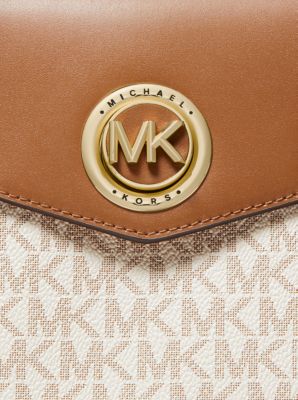 Michael Kors Ladies Carmen Small Logo and Leather Belted Satchel  30S0GNMS1B-173 193599510231 - Handbags - Jomashop