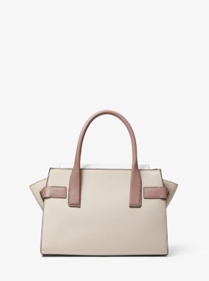 Michael Kors Bag Handbag Carmen Sm Flap Satchel Color Block Moss Multipla  New