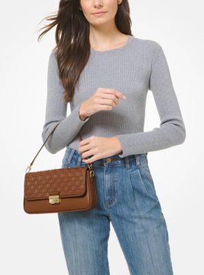 Bradshaw Small Woven Leather Shoulder Bag
