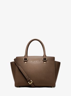 Selma Saffiano Leather Medium Satchel