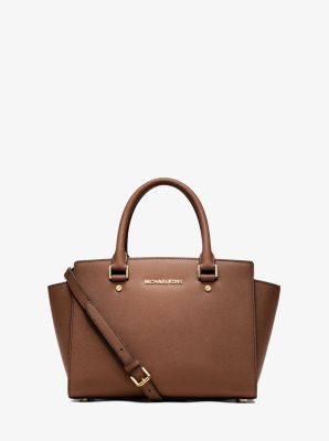 Selma Saffiano Leather Medium Satchel