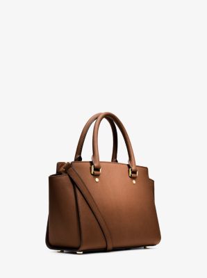 Selma Saffiano Leather Medium Satchel