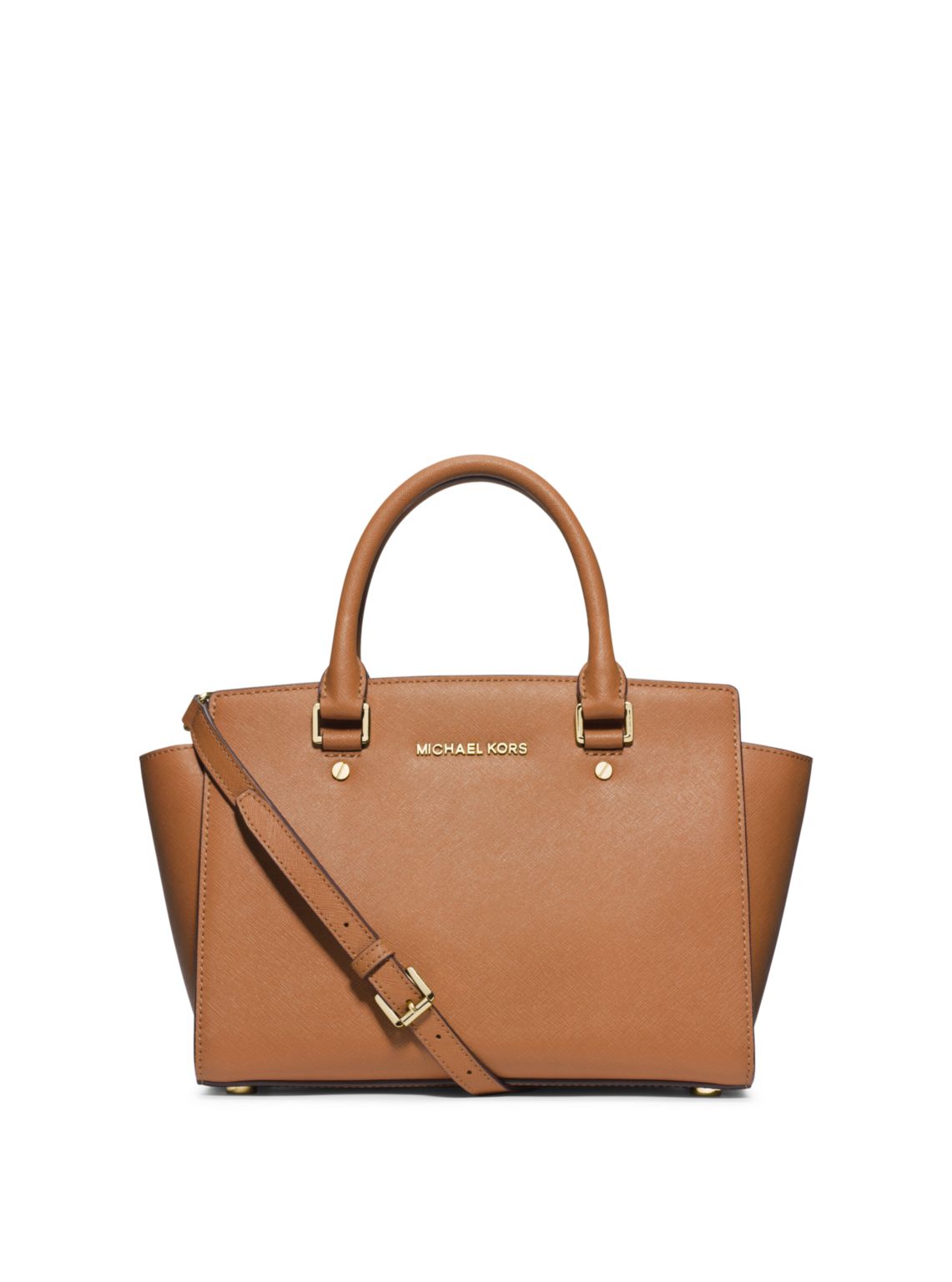 Selma Saffiano Leather Medium Satchel