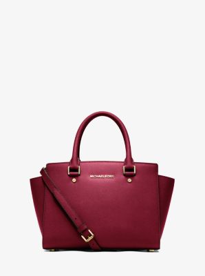 Selma Saffiano Leather Medium Satchel