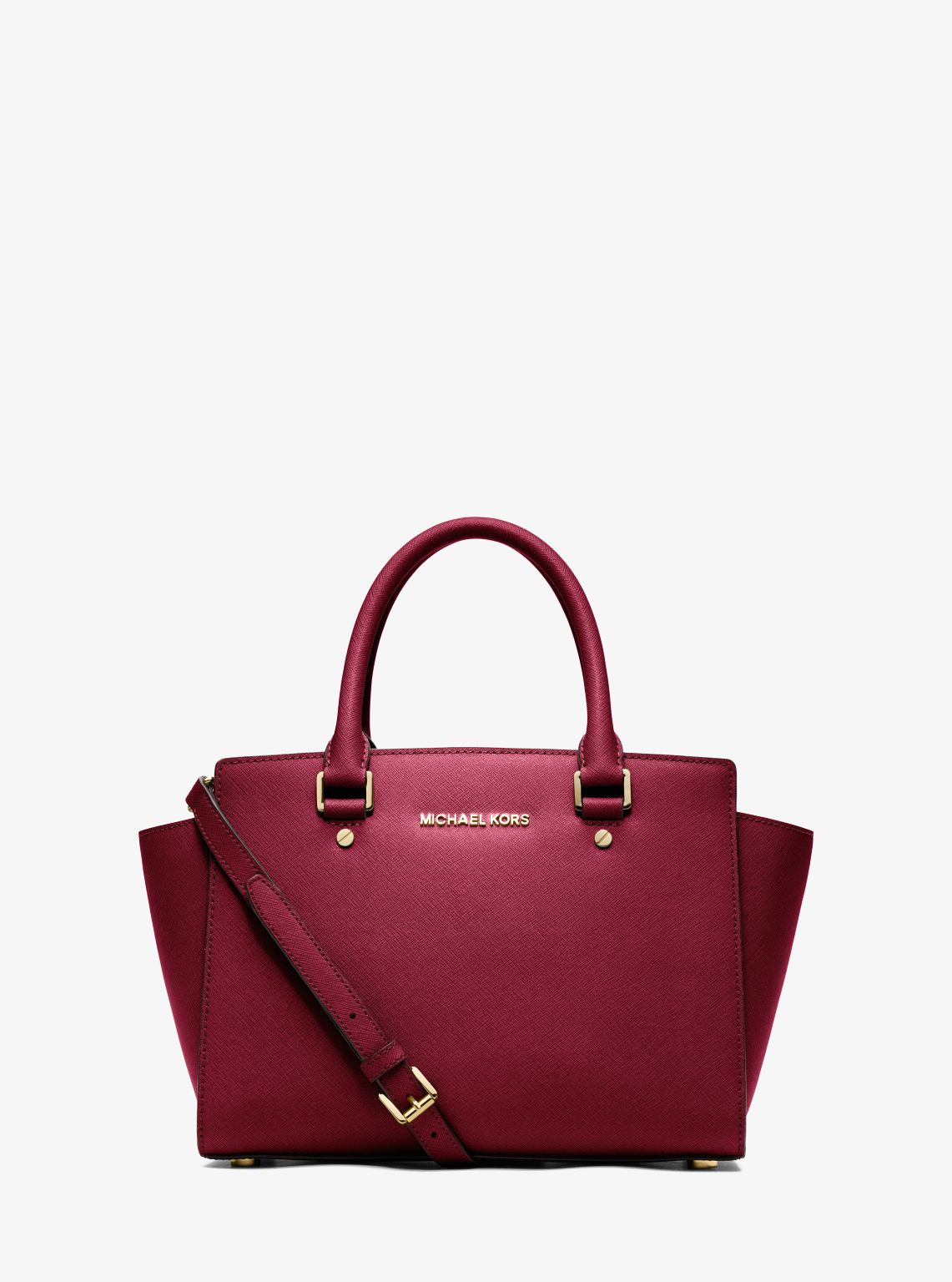 Selma Saffiano Leather Medium Satchel