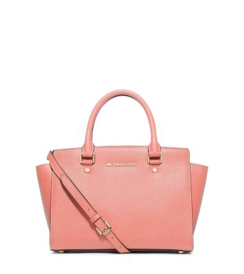 Selma Saffiano Leather Medium Satchel