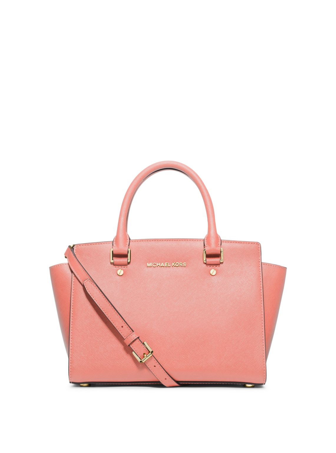 Selma Saffiano Leather Medium Satchel