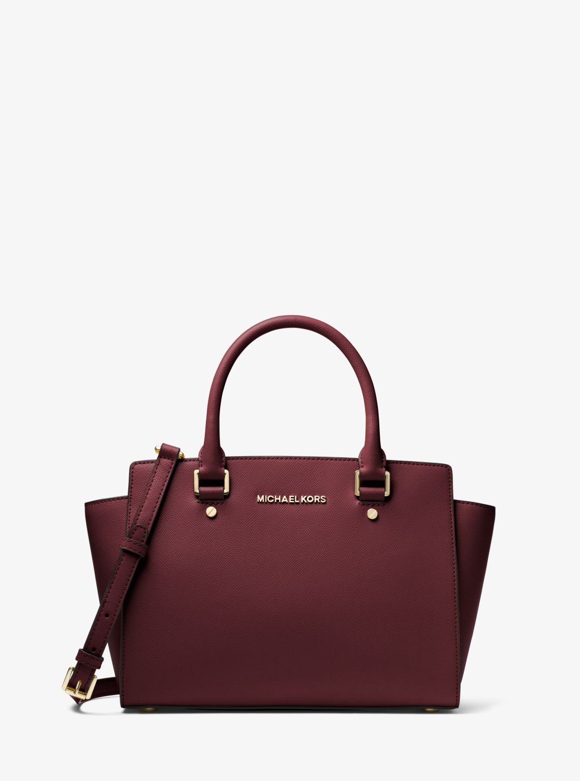 Selma Saffiano Leather Medium Satchel