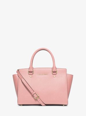 Selma Saffiano Leather Medium Satchel