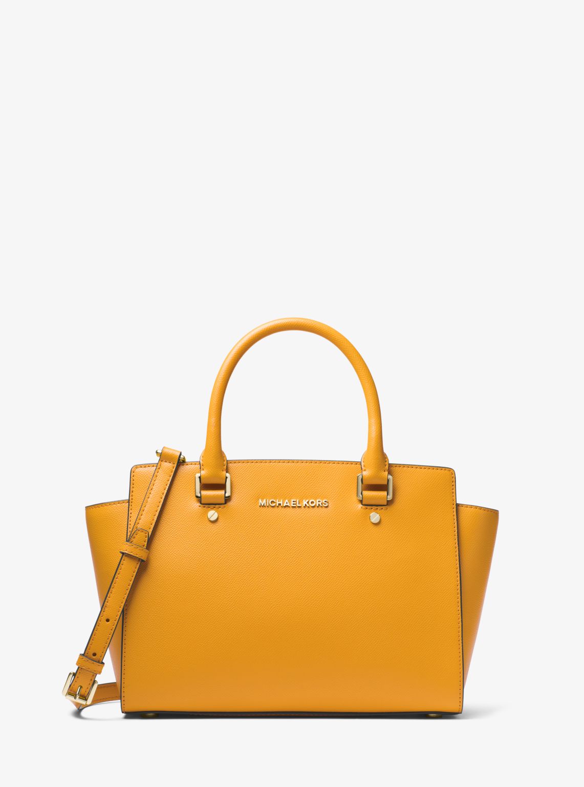 Selma Saffiano Leather Medium Satchel