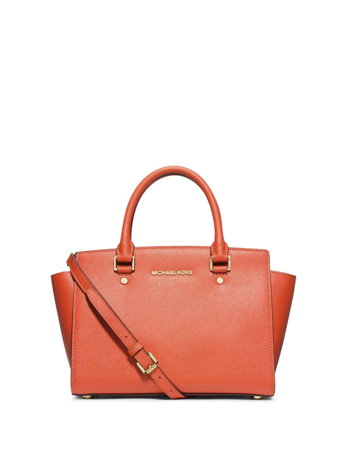 Selma Saffiano Leather Medium Satchel