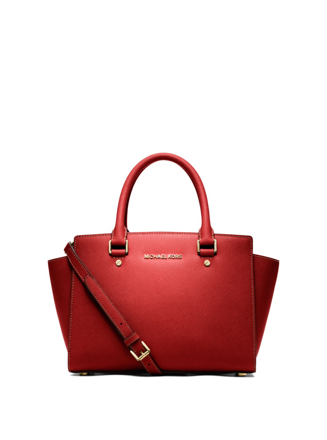 Selma Saffiano Leather Medium Satchel