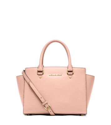 Selma Saffiano Leather Medium Satchel