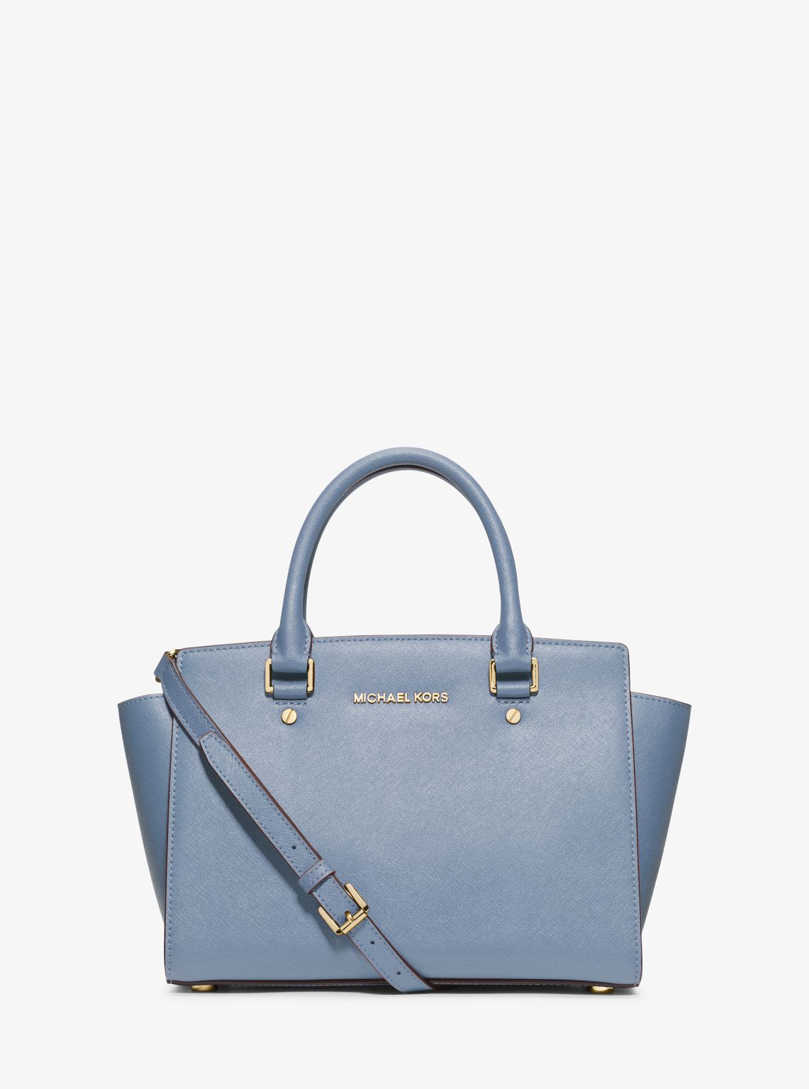 Selma Saffiano Leather Medium Satchel